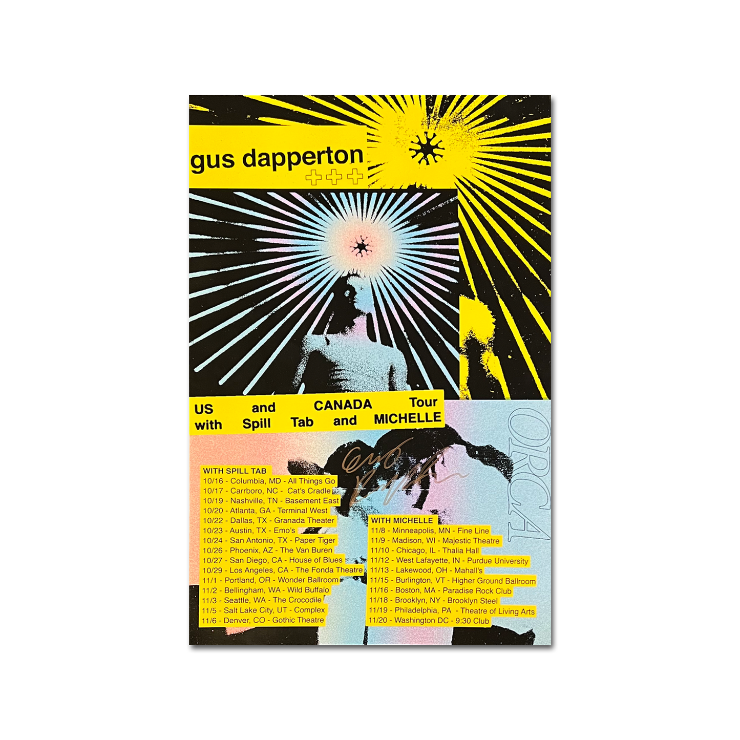 Orca 2021 US & Canada Tour Poster